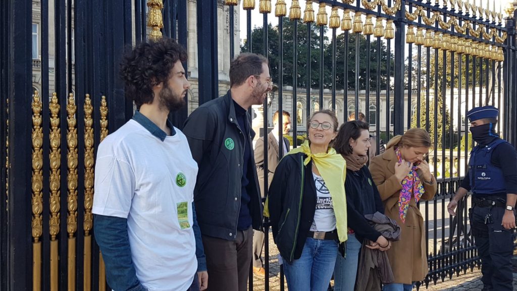 Five arrested after Extinction Rebellion activists storm Royal Palace
