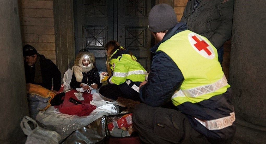 Red Cross implements 'Winter plan' for homeless people on Brussels streets