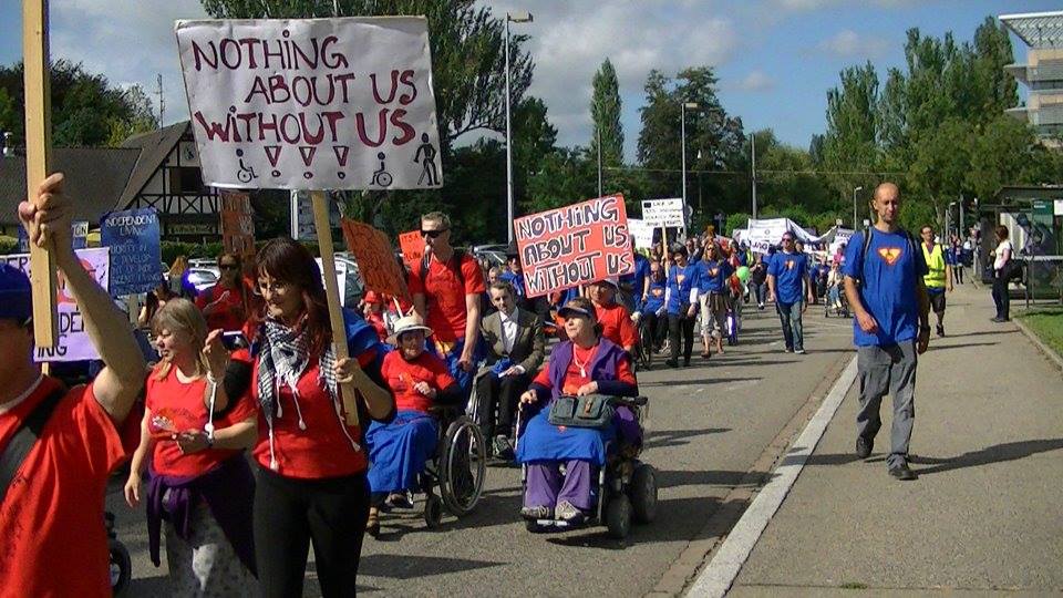 Protesters in Brussels demand greater inclusion for people with disabilities
