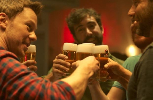 Belgian artists work together on alcohol-free beer commercial targeting students
