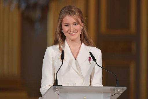 King Philippe addresses Princess Elisabeth at her 18th birthday