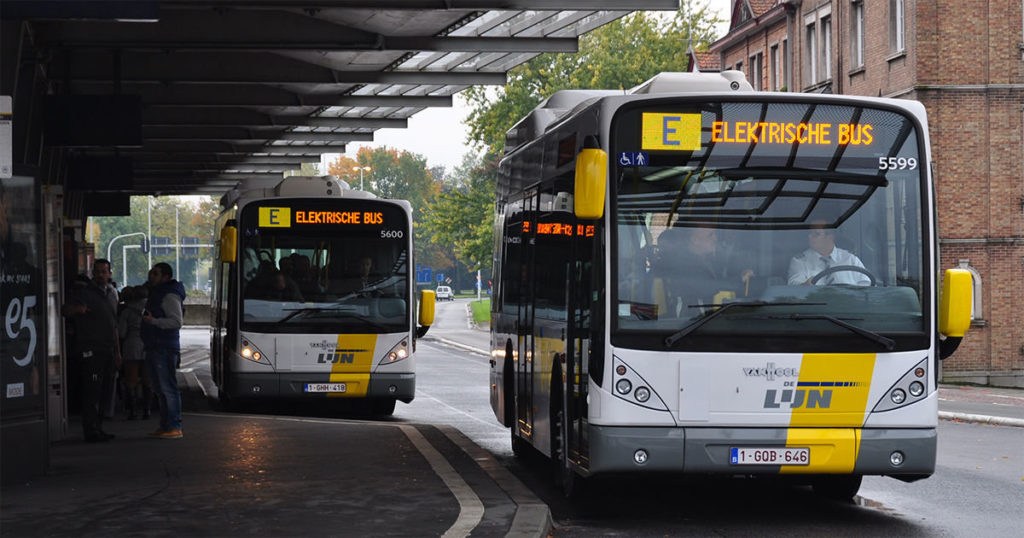 Electric De Lijn buses in Bruges not driving because charging stations do not work