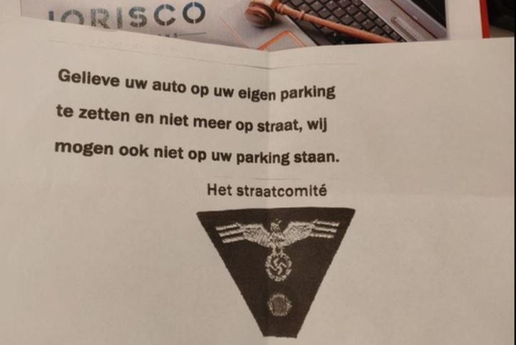 Notes with Nazi symbols left on cars in East Flanders province, investigation opened
