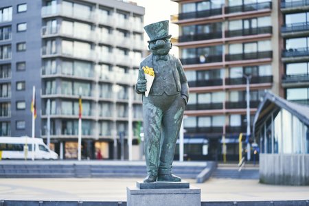 In photos: why are Belgian statues holding frites?