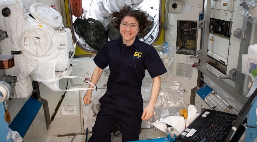Christina Koch sets new record for longest time for a woman in space