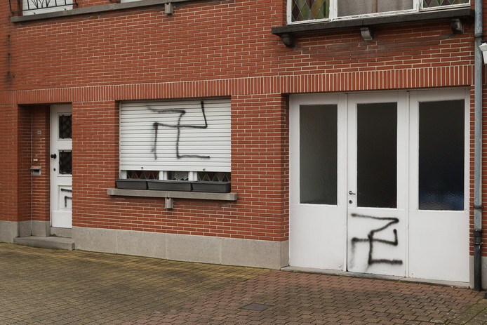 Police release man arrested for spray painting swastikas on door fronts