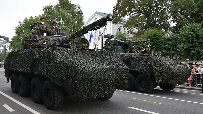 Armoured Belgian anti-tank vehicles unable to fire anti-tank ammunition