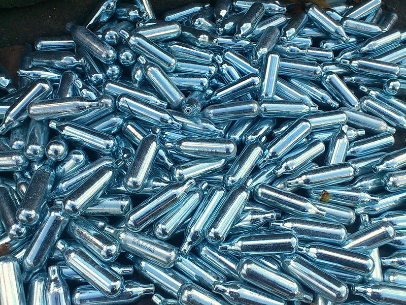 Nearly 3,000 laughing gas capsules seized from a vehicle by Belgian police