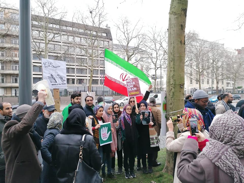 Hundreds in Brussels protest US killing of top Iranian general
