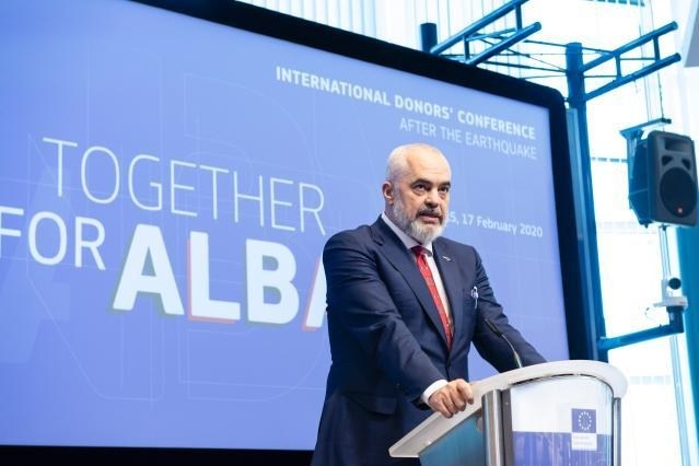 Donors conference for reconstruction in Albania exceeds expectations