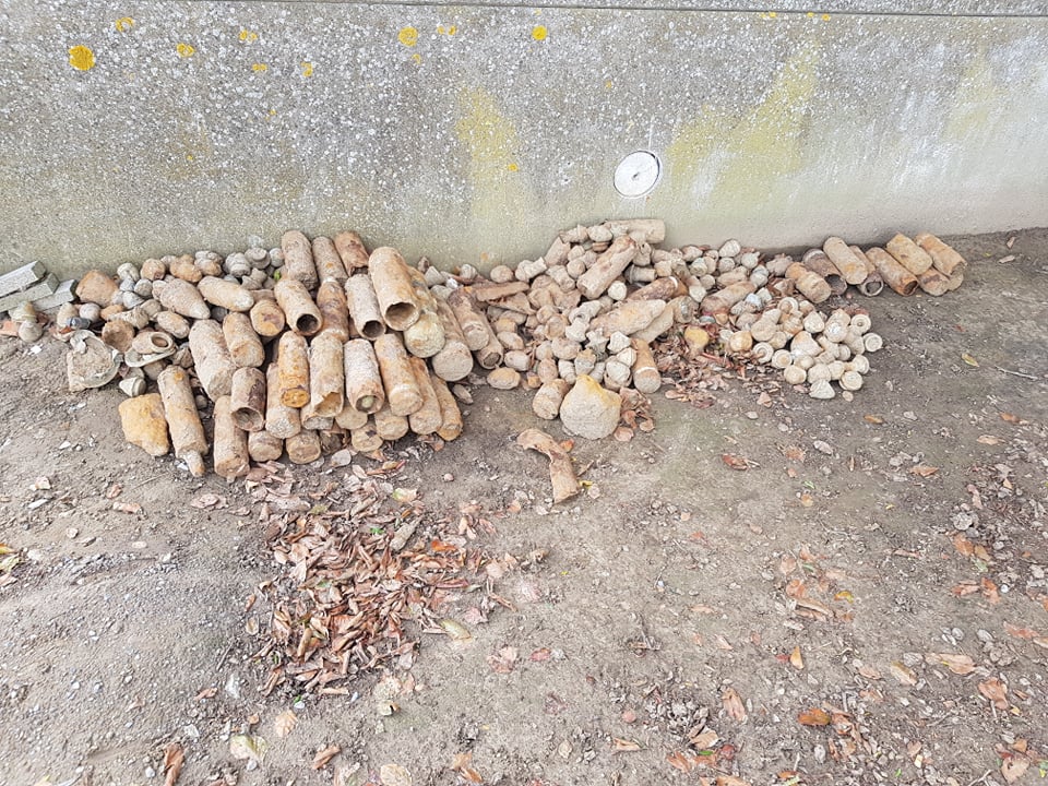Rainfall uncovers 50 shells and grenades near WWI Flemish battlefield