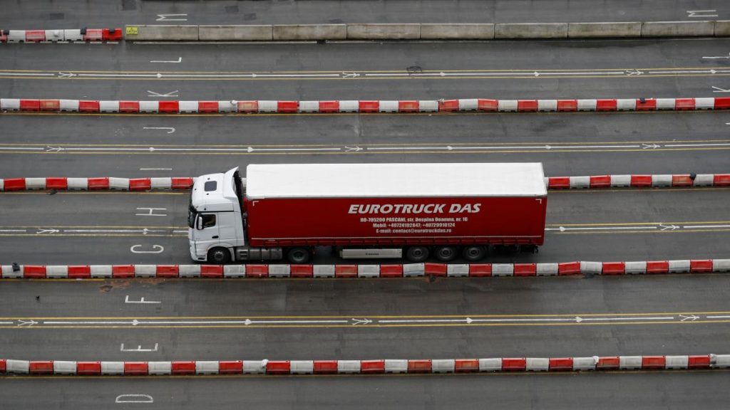 Panic yesterday among truckers as Brexit loomed