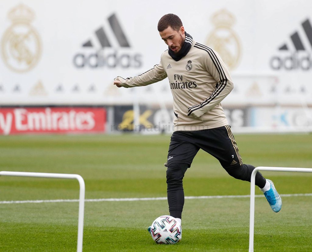 Real Madrid resumes training with Eden Hazard