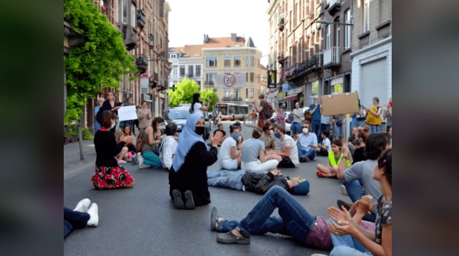 Weekend protests in Schaerbeek after car hits 2-year-old child