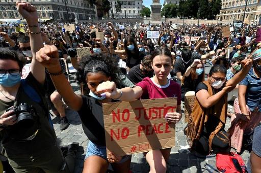 Protests against racism spread to Spain and Italy