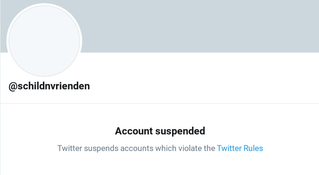 Belgian far-right Schild & Vrienden suspended from Twitter
