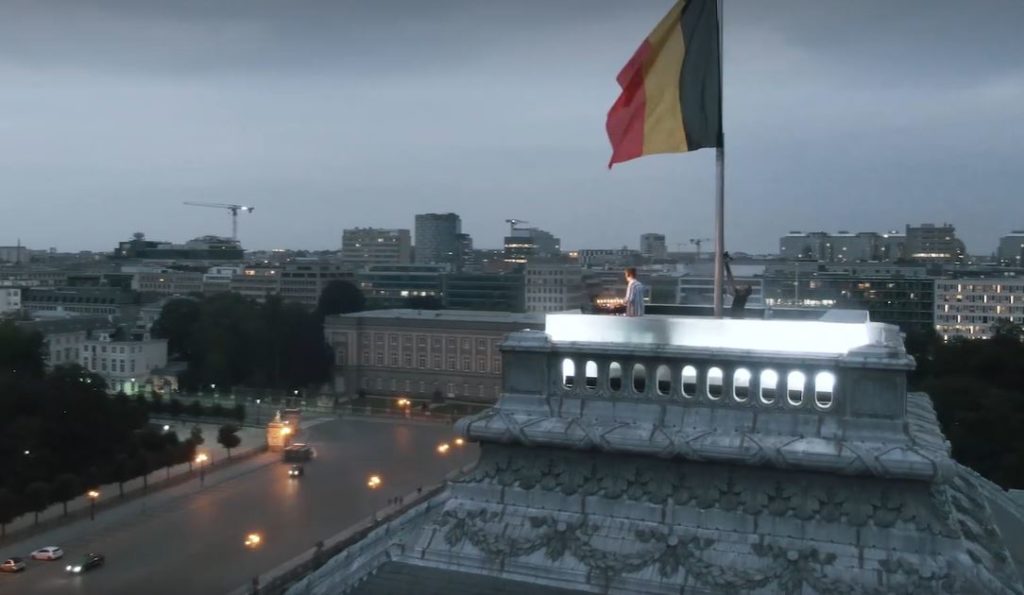 Belgian DJ live streams set from roof of Brussels' Royal Palace