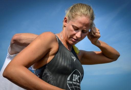 Female swimmer breaks men's record for most English Channel crossings