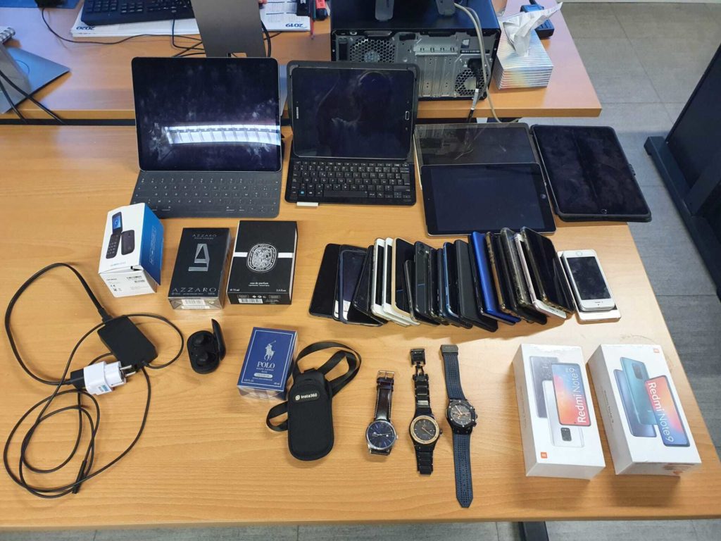 Some thousand stolen objects recovered by Brussels police