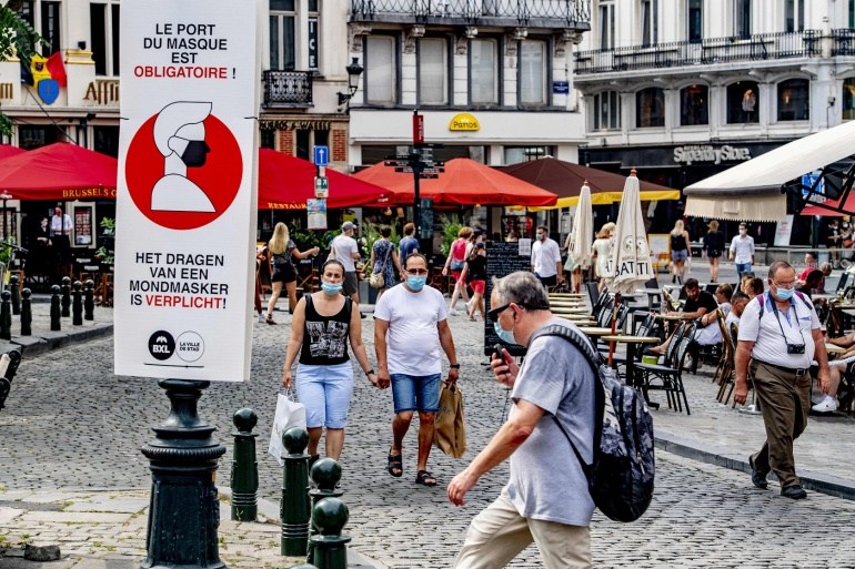 Face masks will remain mandatory in these Brussels' streets