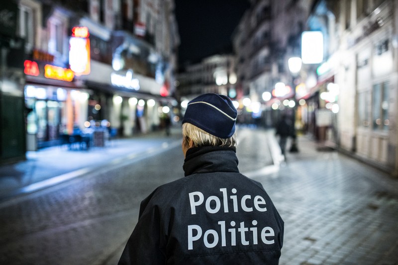 Police end hidden party in central Brussels