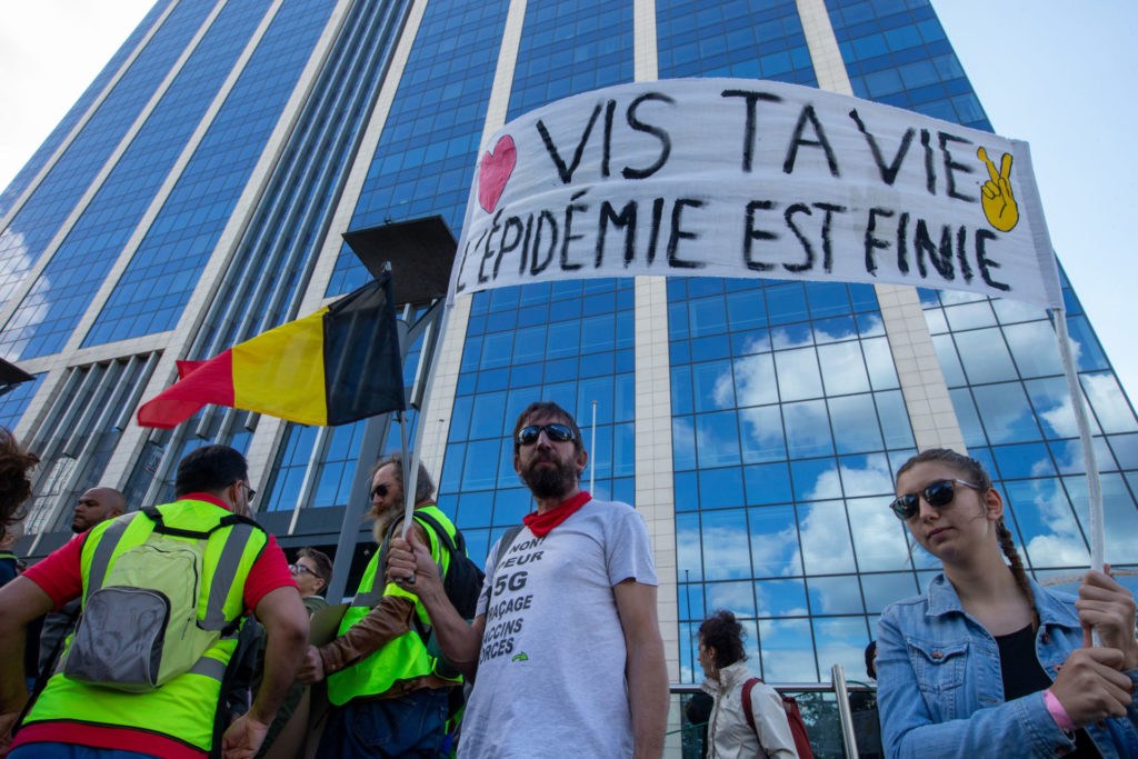 Protest against 'Covid dictatorship' cannot go forward in Brussels