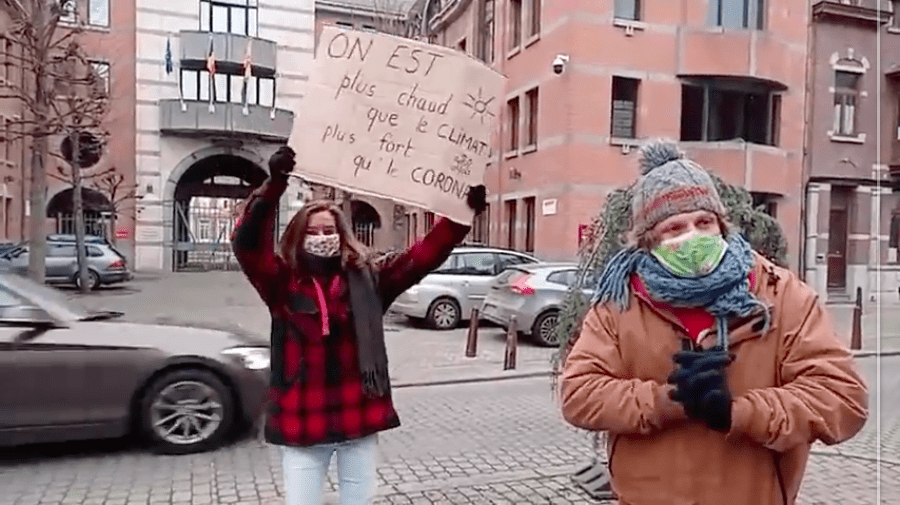 Belgian activists launch 'longest climate protest ever' ahead of EU summit