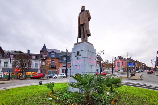 Leopold II statue defaced in Namur