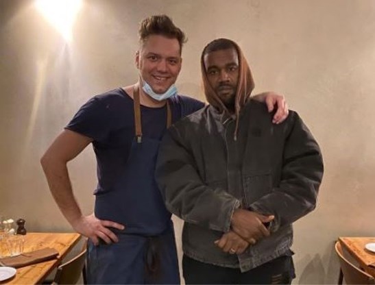 Kanye West spotted in Antwerp