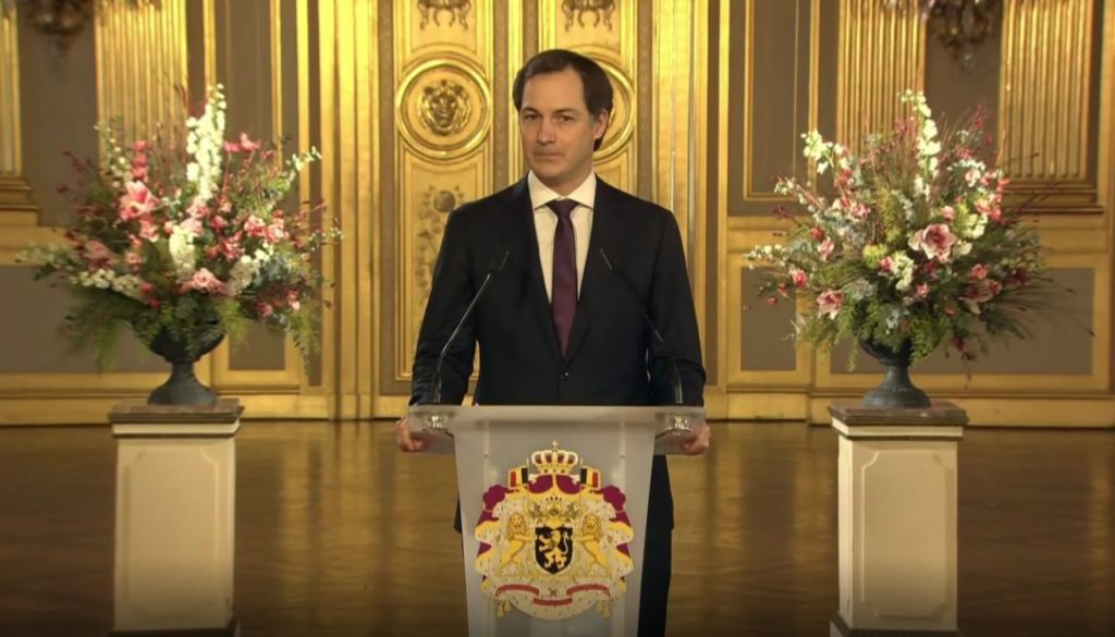 'As soon as it is time to reopen, we must be there,' says De Croo in New Year's speech