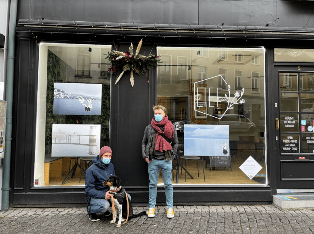 'It beats aimless walking': Mechelen’s streets become covid art gallery