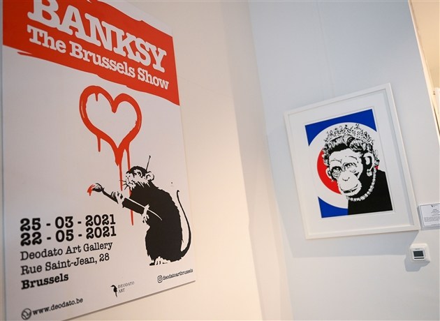 'Disgusting': Brussels' unauthorised Banksy exhibition comes under fire