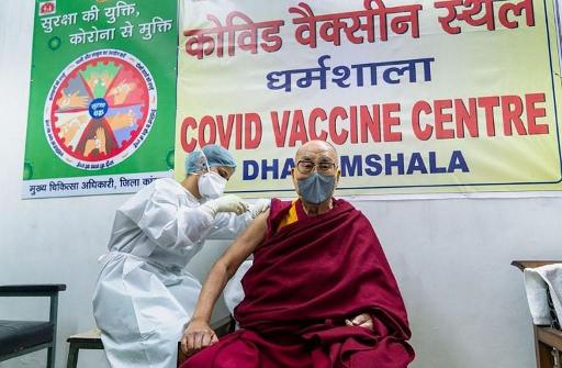 The Dalai Lama gets vaccinated against Covid-19, urges others to do the same