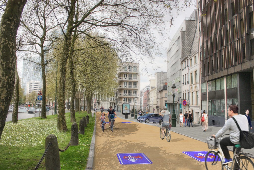 Brussels completes cycle route between Madou and Art-Loi