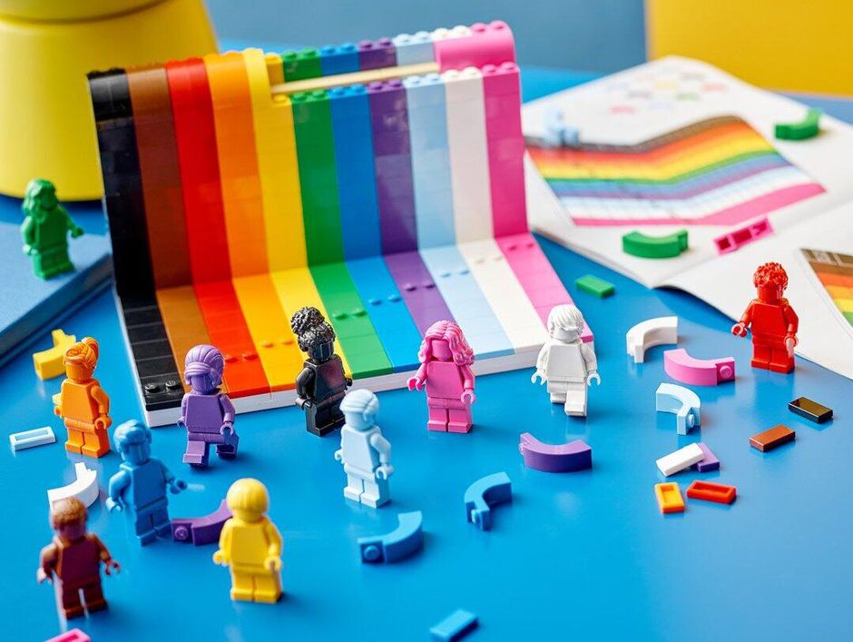 Lego celebrates pride month with launch of LGBTQ-themed set