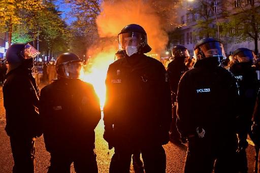 Evening clashes mar otherwise calm Labour Day in Berlin
