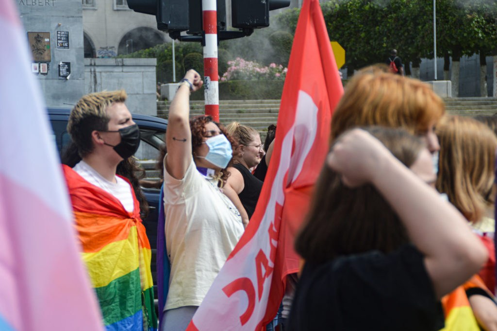 In Photos: Brussels Protest against LGBTQ discrimination