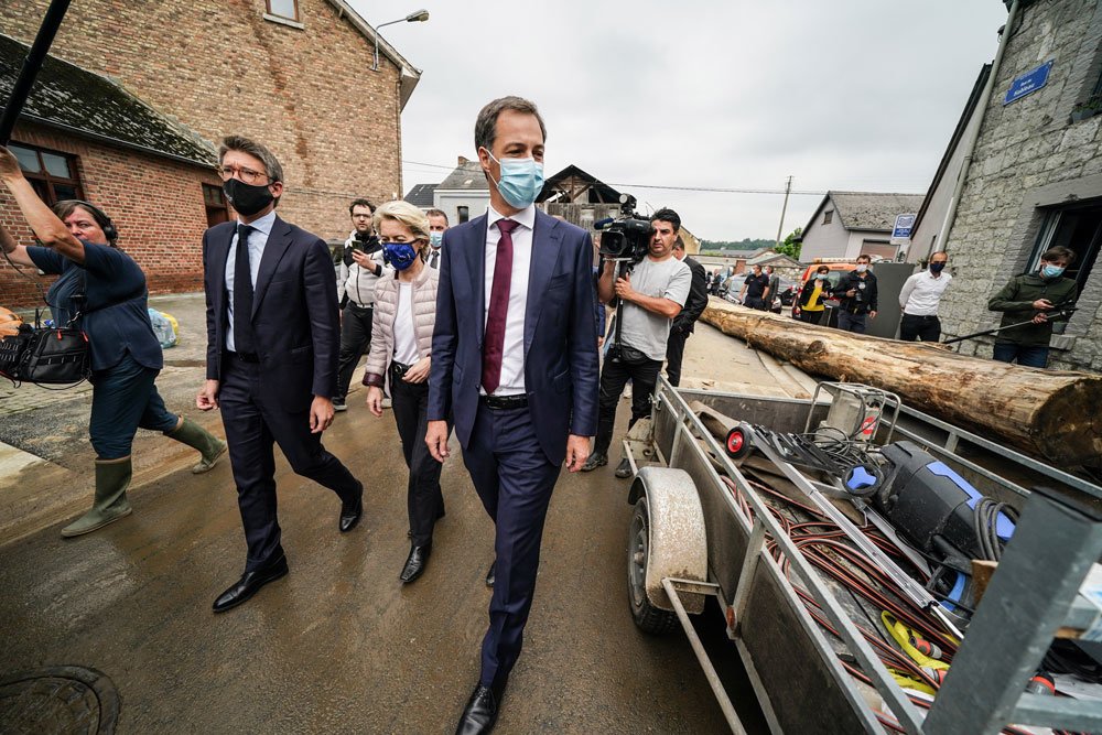 'We will not abandon you', De Croo tells victims of flooding on national day of mourning