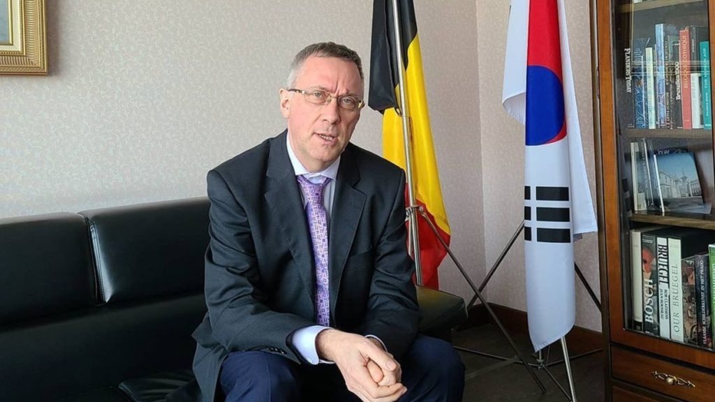 Belgian ambassador to South Korea called back urgently following wife's second fight