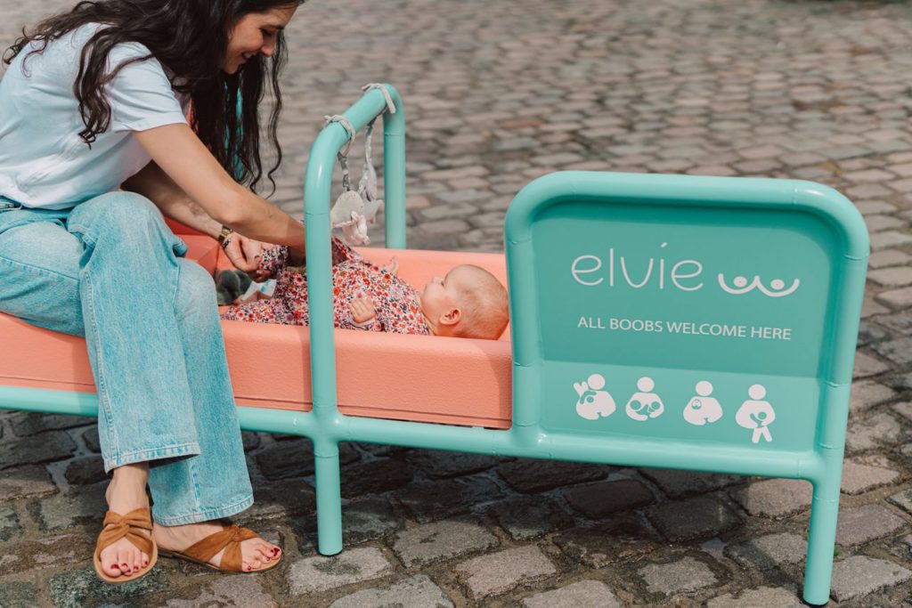 Belgium's first breastfeeding bench hopes to break taboos