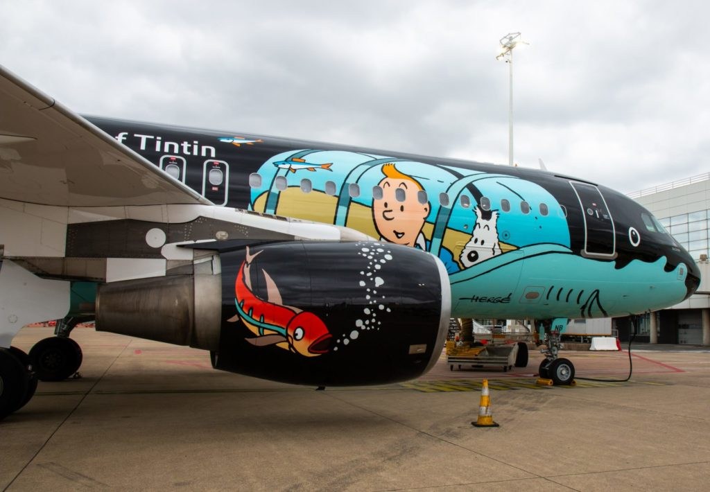 Brussels Airlines restores iconic Tintin plane Rackham