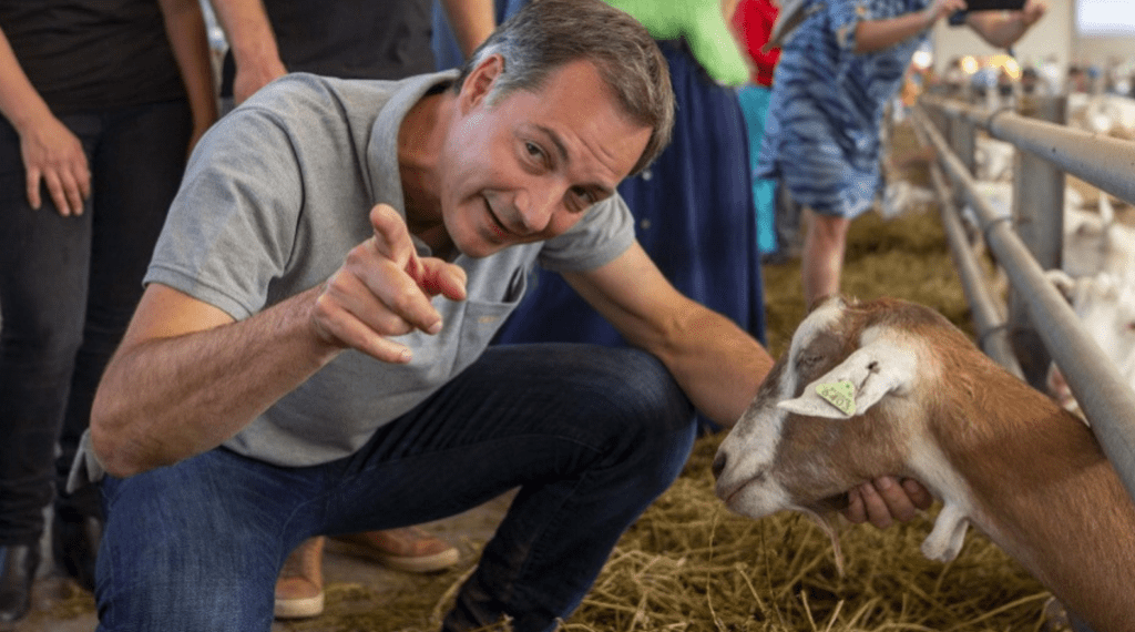 Prime Minister De Croo visits goat farm for Agriculture Day