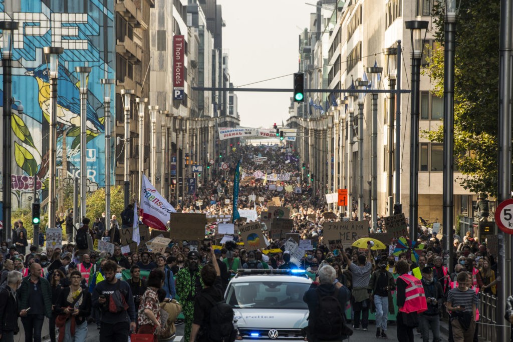 Activists can climate march on treadmills in Brussels on Saturday