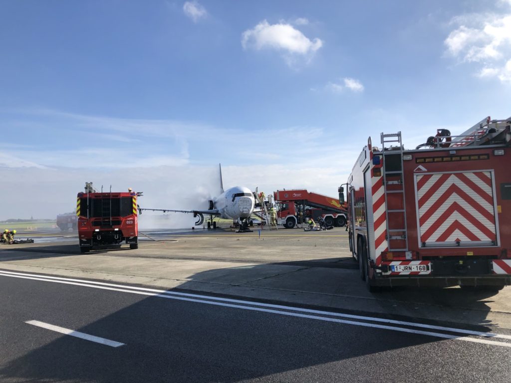 Disaster drill with emergency services held at Brussels Airport
