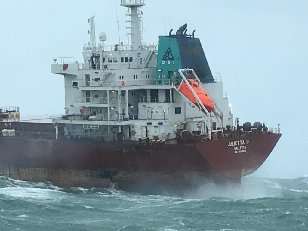 Belgian coastguard assists after two cargo ships collide off Dutch Coast