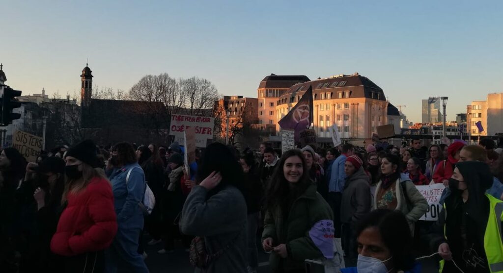 Thousands take to streets of Brussels for International Women's Day protest