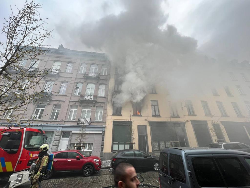 Explosion in central Brussels house injures two people