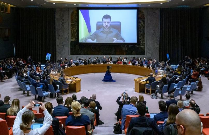 'Act or dissolve': Ukrainian President challenges UN's purpose during speech to Security Council