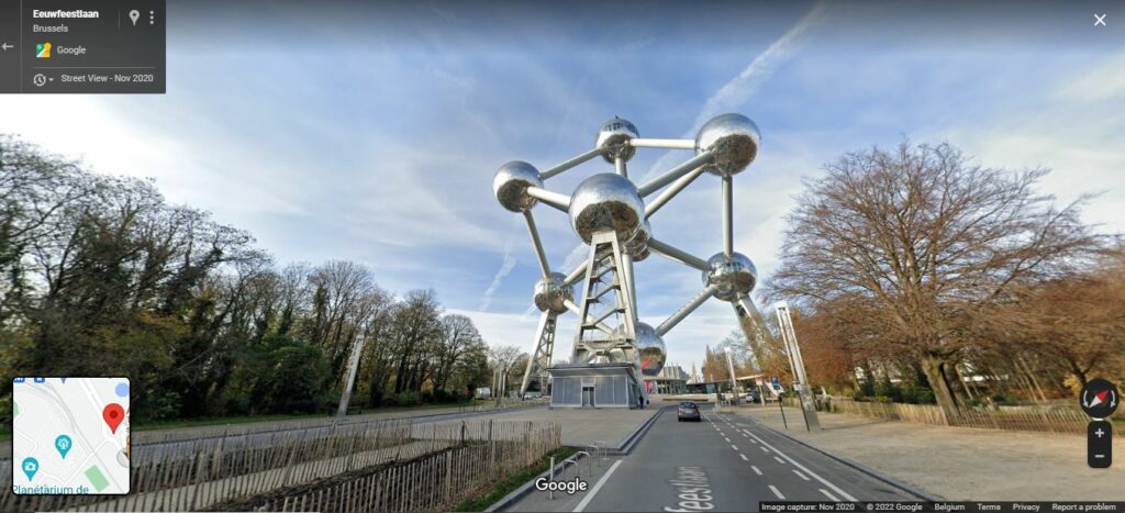 Atomium most popular Belgian 'destination' on Google Street View
