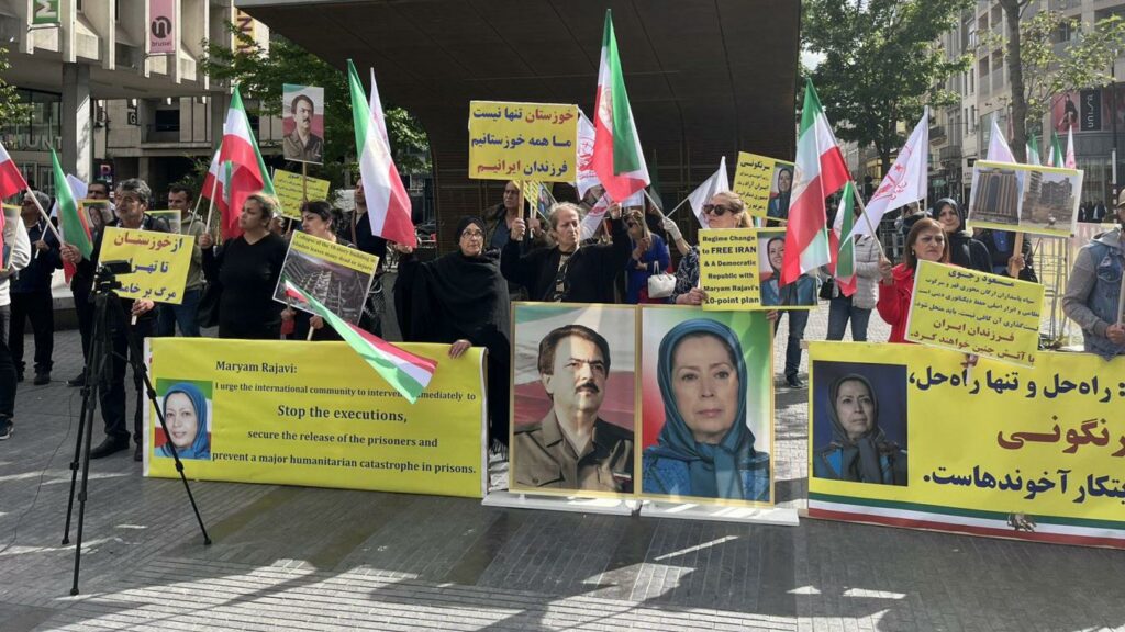 Demonstration in Brussels in support of the Iranian people